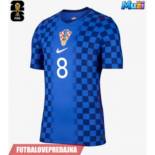 Lacne Muži Futbalové dres Chorvátsko Mateo Kovacic #8 MS 2026 Krátky Rukáv - Preč